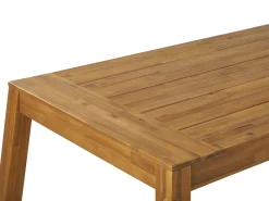 Gartenmöbel Set Akazienholz Hellbraun 6-Sitzer 5-Teilig Livorno