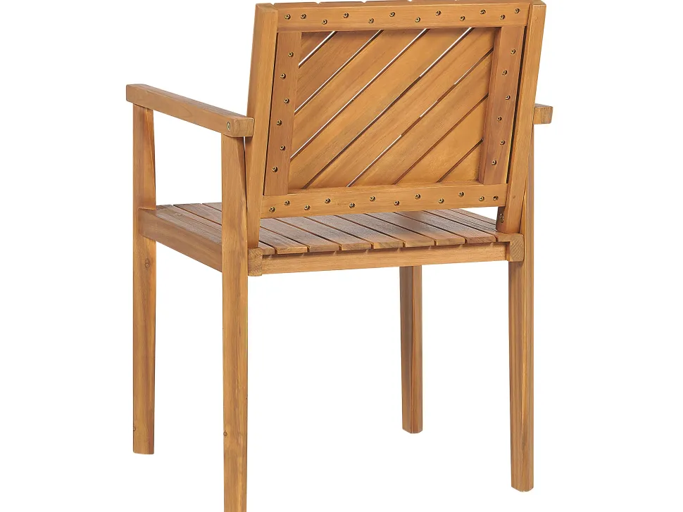 Gartenmöbel Set Akazienholz Hellbraun 4-Sitzer Baratti