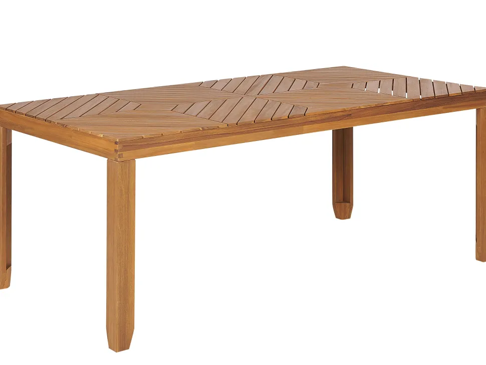 Gartenmöbel Set Akazienholz Hellbraun 4-Sitzer Baratti