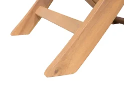 Gartenmöbel Set Akazienholz Hellbraun 8-Sizer Textilbespannung Grau Cesana