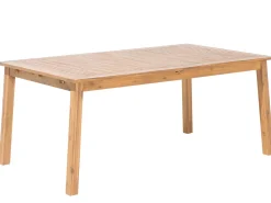 Gartenmöbel Set Akazienholz Hellbraun 8-Sizer Textilbespannung Grau Cesana