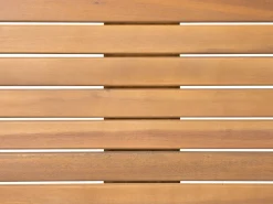 Gartenmöbel Set Akazienholz Hellbraun 8-Sizer Textilbespannung Grau Cesana