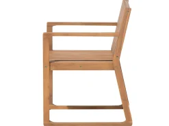 Gartenmöbel Set Akazienholz Hellbraun 8-Sitzer 10-Teilig Sassari
