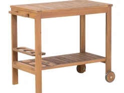 Gartenmöbel Set Akazienholz Hellbraun 8-Sitzer 10-Teilig Sassari