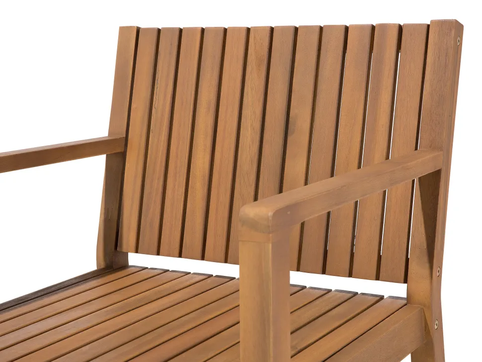 Gartenmöbel Set Akazienholz Hellbraun 8-Sitzer 10-Teilig Sassari
