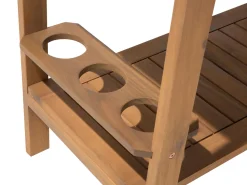 Gartenmöbel Set Akazienholz Hellbraun 8-Sitzer 10-Teilig Sassari