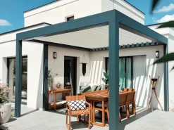 Gartenmöbel Set Akazienholz Hellbraun 8-Sitzer 10-Teilig Sassari