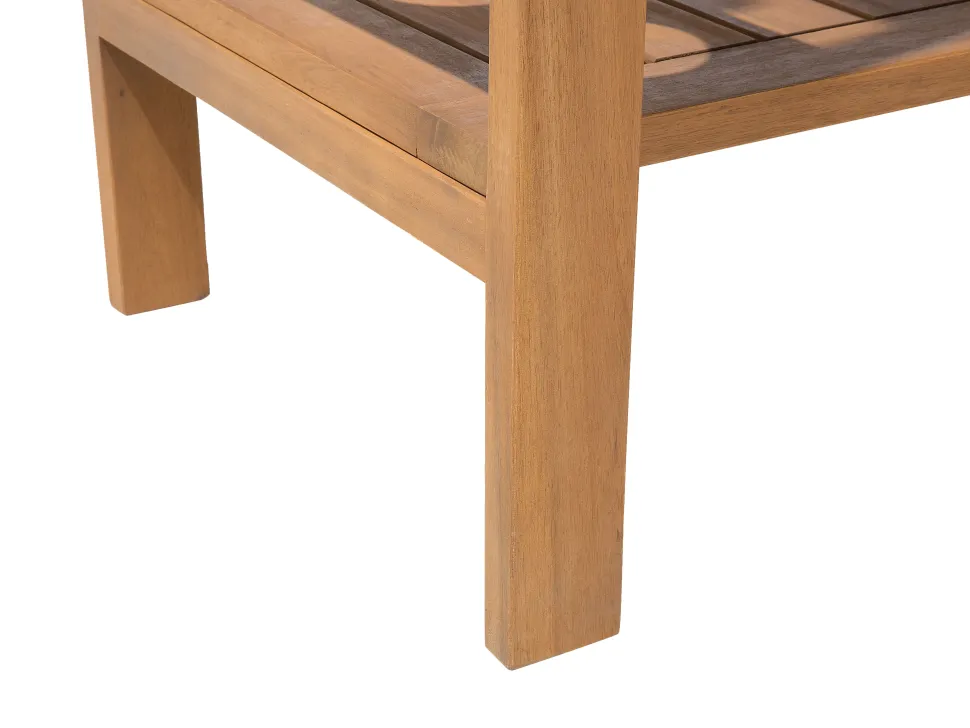 Gartenmöbel Set Akazienholz Hellbraun 8-Sitzer 10-Teilig Sassari