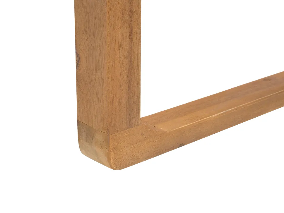 Gartenmöbel Set Akazienholz Hellbraun 6-Sitzer 8-Teilig Sassari