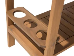 Gartenmöbel Set Akazienholz Hellbraun 6-Sitzer 8-Teilig Sassari
