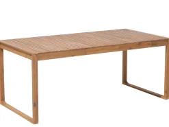 Gartenmöbel Set Akazienholz Hellbraun 6-Sitzer 8-Teilig Sassari