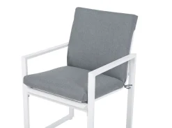 Gartenmöbel Set Aluminium Dunkelgrau 6-Sitzer Pancole