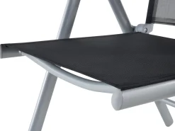 Gartenmöbel Set Aluminium Schwarz 6-Sitzer Catania