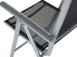 Gartenmöbel Set Aluminium Schwarz 6-Sitzer Catania