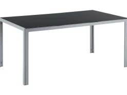 Gartenmöbel Set Aluminium Schwarz 6-Sitzer Catania