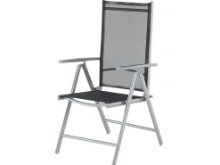 Gartenmöbel Set Aluminium Schwarz 6-Sitzer Catania