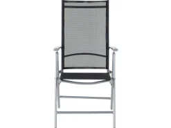Gartenmöbel Set Aluminium Schwarz 6-Sitzer Catania