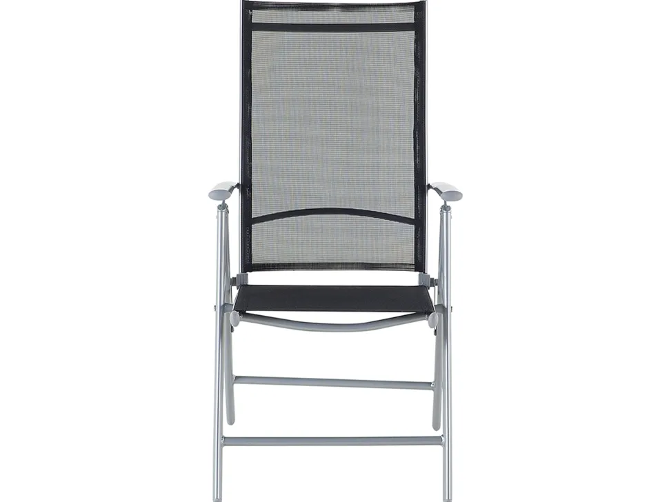 Gartenmöbel Set Aluminium Schwarz 6-Sitzer Catania