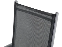 Gartenmöbel Set Aluminium Schwarz 6-Sitzer Catania