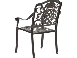 Gartenmöbel Set Aluminium Dunkelbraun 4-Sitzer Salento