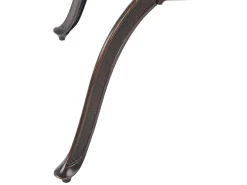Gartenmöbel Set Aluminium Dunkelbraun 4-Sitzer Salento