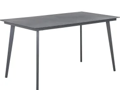 Gartenmöbel Set Aluminium / Flechtseil Grau 4-Sitzer Mileto