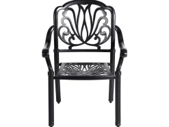 Gartenmöbel Set Aluminium Schwarz 4-Sitzer Ancona