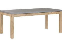 Gartenmöbel Set Beton / Akazienholz Grau Tisch Mit 2 Banken Ostuni
