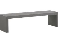 Gartenmöbel Set Beton Grau Tisch Mit 2 Banken U-Form Taranto