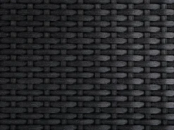 Gartenmöbel Set Crashglas 180 X 90 Cm 6-Sitzer Stühle Rattan Schwarz Grosseto