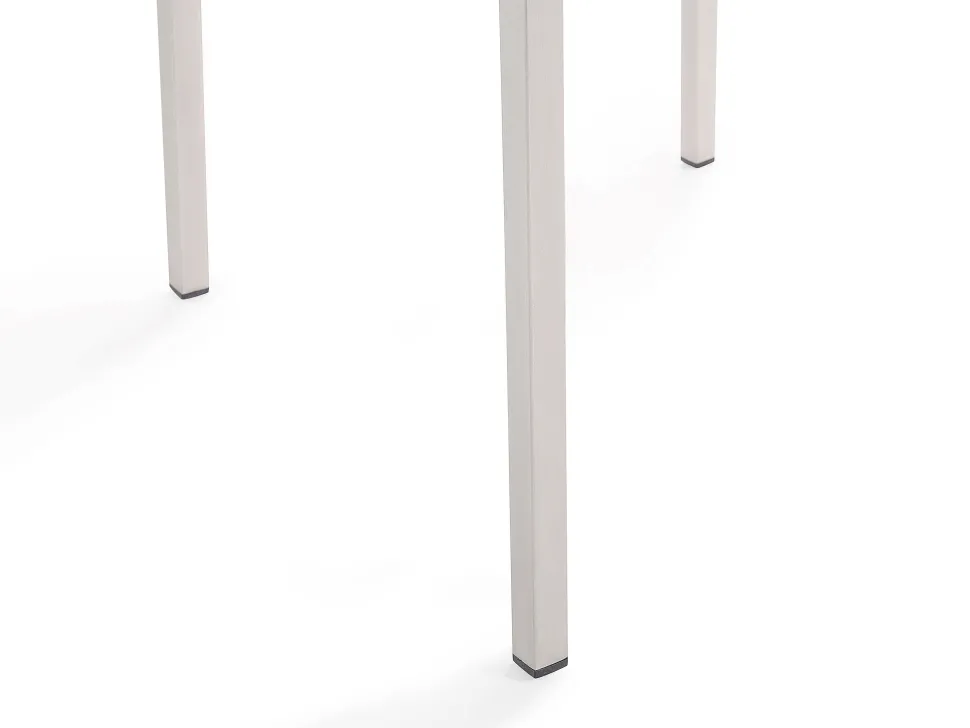 Gartenmöbel Set Eukalyptusholz 180 Cm 6-Sitzer Textilbespannung Grau Grosseto