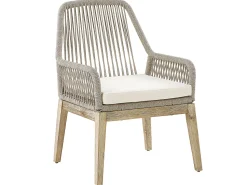 Gartenmöbel Set Faserzement 200 X 100 Cm 6-Sitzer Stühle Grau / Beige Olbia