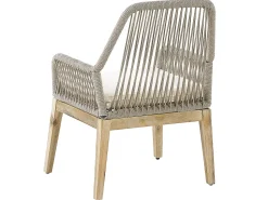 Gartenmöbel Set Faserzement 200 X 100 Cm 6-Sitzer Stühle Grau / Beige Olbia