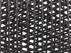 Gartenmöbel Set Faserzement 200 X 100 Cm 6-Sitzer Stühle Weis / Schwarz Olbia
