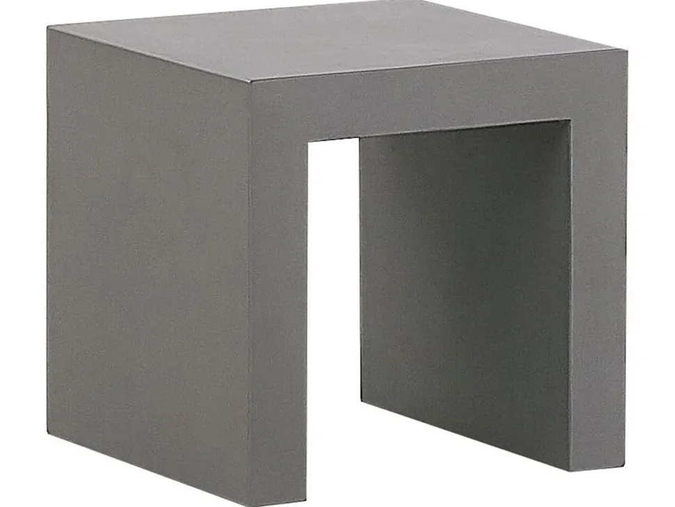 Gartenmöbel Set Faserzement Grau 4-Sitzer Tisch 90 Cm Olbia/Taranto