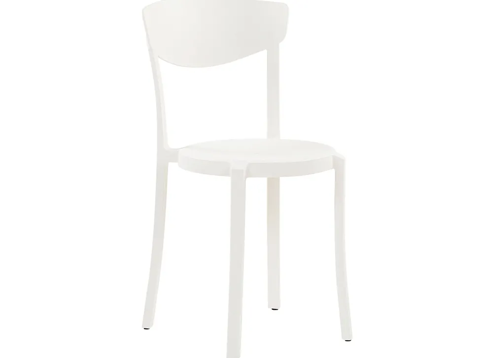 Gartenmöbel Set Kunststoff Weis 4-Sitzer Sersale / Vieste