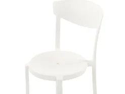 Gartenmöbel Set Kunststoff Weis 4-Sitzer Sersale / Vieste