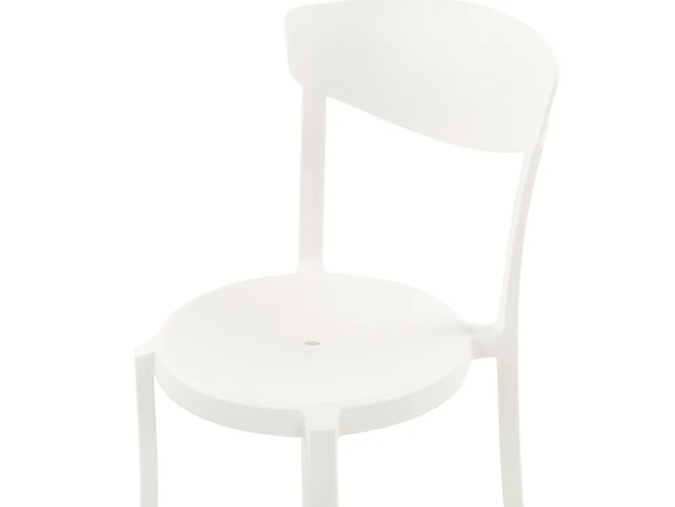 Gartenmöbel Set Kunststoff Weis 4-Sitzer Sersale / Vieste