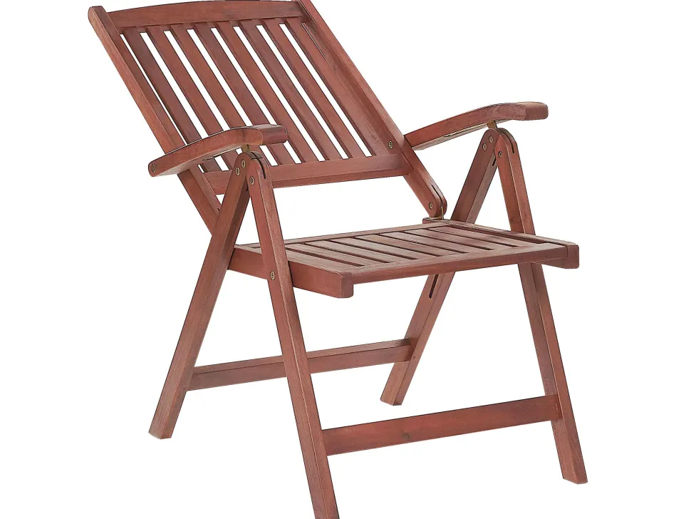 Gartenmöbel Set Mit Sonnenschirm Akazienholz Dunkelbraun 6-Sitzer Toscana