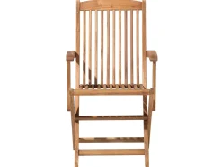 Gartenmöbel Set Mit Sonnenschirm Akazienholz Hellbraun 6-Sitzer Maui