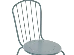 Gartenmöbel Set Mit Sonnenschirm Metall Hellblau 4-Sitzer Calvi