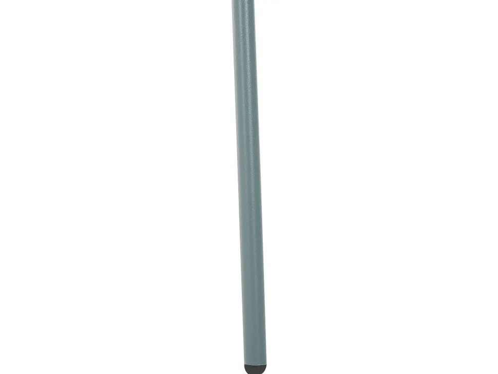 Gartenmöbel Set Mit Sonnenschirm Metall Hellblau 4-Sitzer Calvi