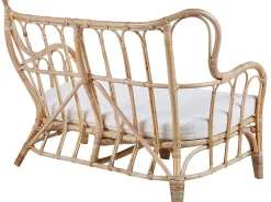 Gartenmöbel Set Rattan Naturlich Sofa 4-Sitzer Auflagen Beige Brindisi