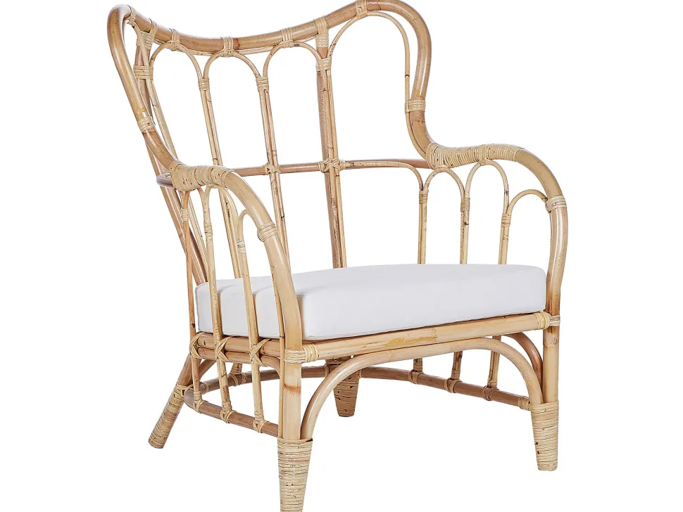 Gartenmöbel Set Rattan Naturlich Sofa 4-Sitzer Auflagen Beige Brindisi