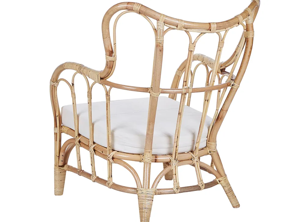 Gartenmöbel Set Rattan Naturlich Sofa 4-Sitzer Auflagen Beige Brindisi