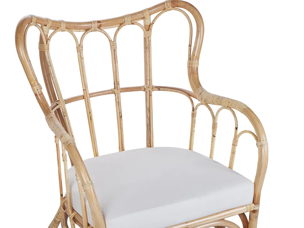 Gartenmöbel Set Rattan Naturlich Sofa 4-Sitzer Auflagen Beige Brindisi