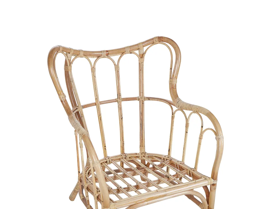 Gartenmöbel Set Rattan Naturlich Sofa 4-Sitzer Auflagen Beige Brindisi