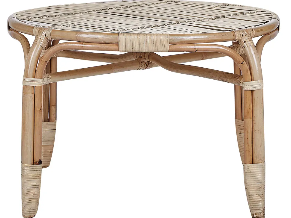 Gartenmöbel Set Rattan Naturlich Sofa 4-Sitzer Auflagen Beige Brindisi