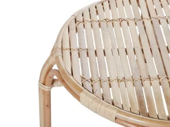 Gartenmöbel Set Rattan Naturlich Sofa 4-Sitzer Auflagen Beige Brindisi
