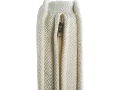 Gartenmöbel Set Rattan Naturlich 6-Sitzer Auflagen Cremeweis Maros/Olbia